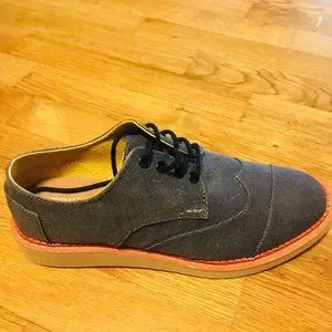 NWT TOMS Men Brogue Ash Aviator Twill Wingtips mens 7 10007000 Toms | Shoes | Nwt Toms Men Brogue Ash Aviator Twill  main image 3